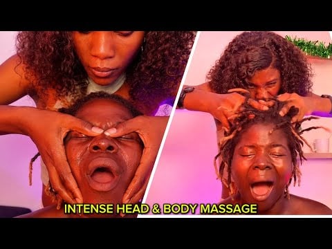 She Put Me to sleep with This Intense Head,Shoulder & Ear Massage | Fast ASMR Spa