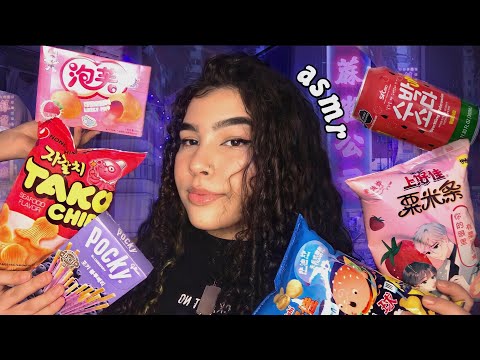 ASMR EXPERIMENTANDO DOCINHOS ASIÁTICOS 🍬 🍥