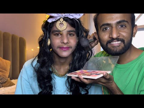 ASMR Makeup On My Friend 💄 