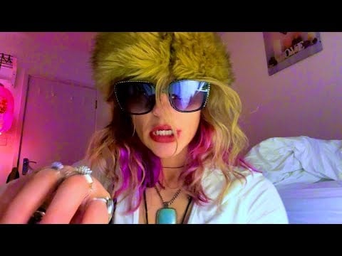 asmr - face & scalp touching & fixing, by VERY easily distracted stylist (tingly + chatty)
