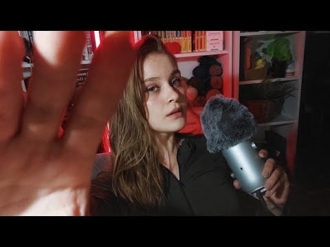 асмр посчитаю до 100, скретчинг по одежде и ветрозащите, таппинг, визуальные триггеры, шепот, эхо😴