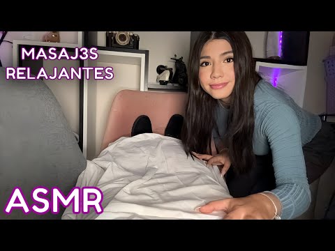 ASMR ESPAÑOL / TE HAGO UN MASAJE en T0D0 tu CU3RP0 / te ECHO CREMITA super relajante