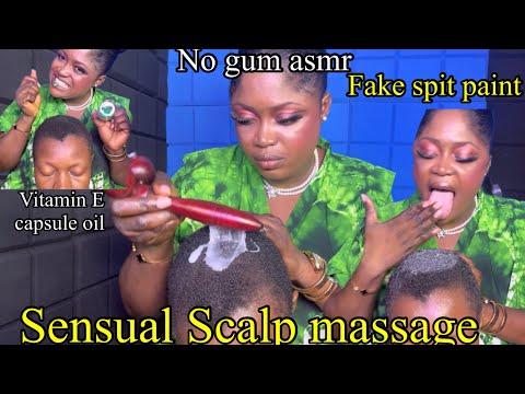 ASMR✨Scalp massage but triggers changes constantly with fake spit painting