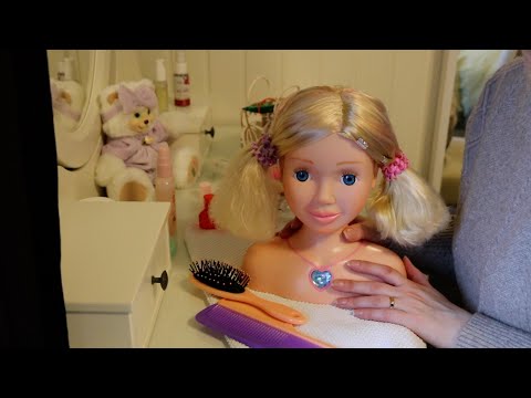 ASMR Hair Brushing Doll & Hair Styling | Whisper