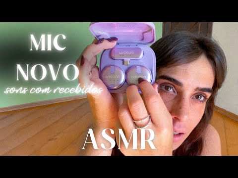 ASMR ABRINDO MIMOS COM MEU MICROFONE NOVO SUPER CUTE 💜