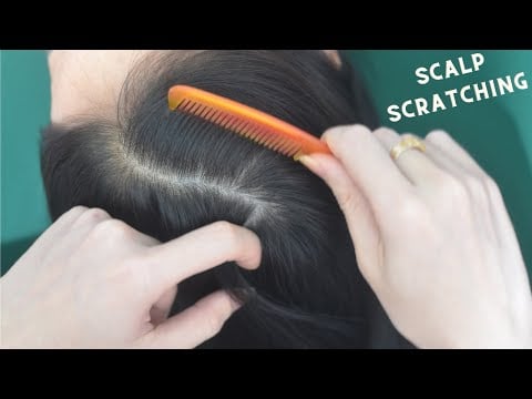 ASMR Hair Sound With Hair Combing & Scratching Scalp, Therapy For Stress Relief