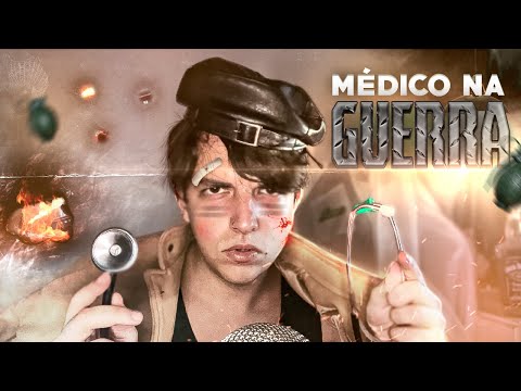 ASMR Médico te acalmando na *GUERRA* 💉