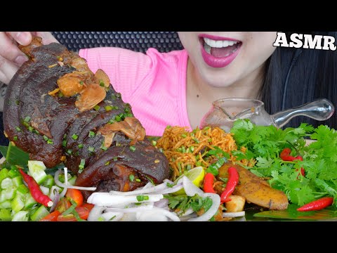 ASMR EATING PORK KNUCKLE BIRYANI (EATING SOUNDS) NO TALKING | SAS-ASMR