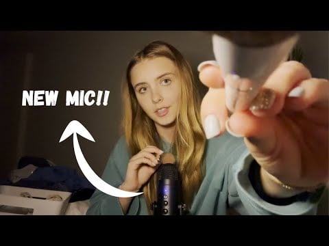 my first time doing ASMR with a mic! trigger assortment and whispers for tingles