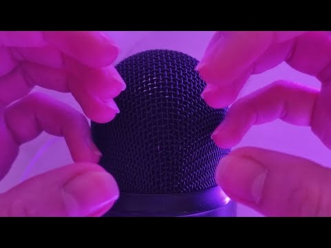 ASMR Tingly Mic Scratching with Natural Nails, No Cover (No Talking)