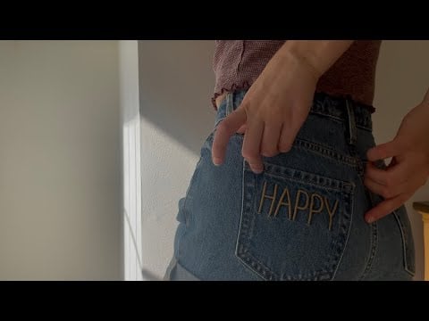 [ASMR] Aggressive Jeans Shorts Scratching 