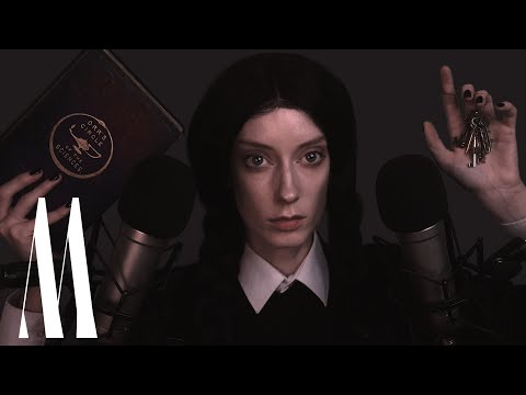 Wednesday explores #ASMR 💀 | M Magazine [Slow Whispers, Tapping]