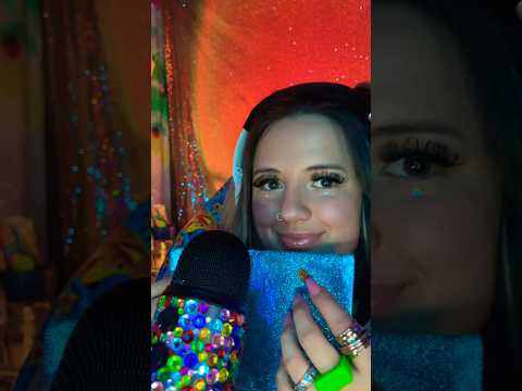 Glitter Bag Tapping 🤩💙🌀🫠 #asmr #tapping #asmrsounds #asmrtapping #asmrtingles #mouthsounds