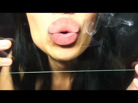 ASMR HAIR BRUSHING SOUNDS AND GLASS ART!🖼️ 