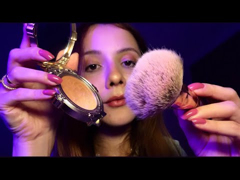 ASMR-TE MAQUIANDO DELICADAMENTE COM MAKES NOVAS