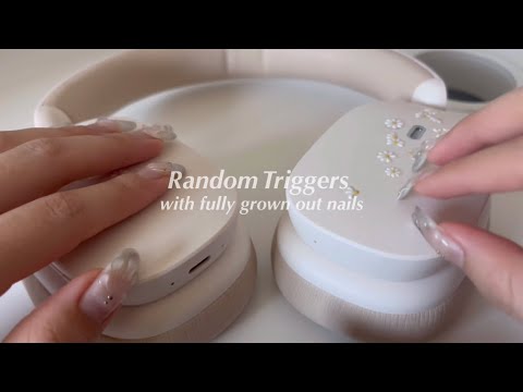 ASMR｜ Random Rough Triggers with Long Nails（No Talking）