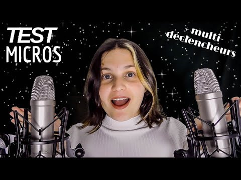 ASMR FRANÇAIS⎪JE T'ENDORS avec mes nouveaux micros 🎤💤 (Eponges, pinceaux,  mots déclencheurs...)