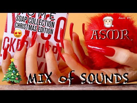 🎄RED Christmas edition! 🎅🏻 🎧 Binaural ASMR ✶ MIX of SOUNDS! 🎄 sound assortment! ♥️