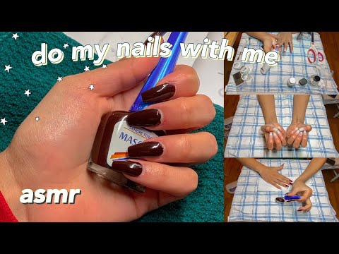 ASMR Whispered Doing My Nails