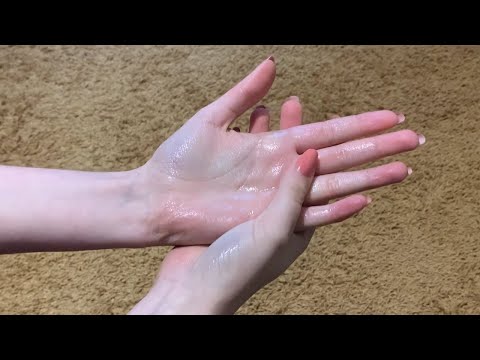 [4 min. ASMR] Oily hands + crinkle sounds (no talking)