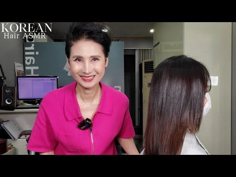 미용실ASMR  #매직스트레이트  강한곱슬을 윤기나고 미끈미끈하게~Make the magic straight curls shiny and slippery