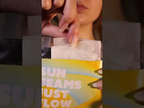 Let's put a sheet mask on you ☀️ #asmr  #notalking #triggersforsleep #skincare  #visualtingle