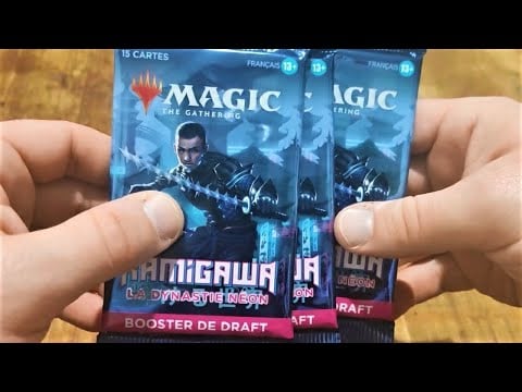 3 Boosters Magic: The Gathering (Draft / Kamigawa) - ASMR Français