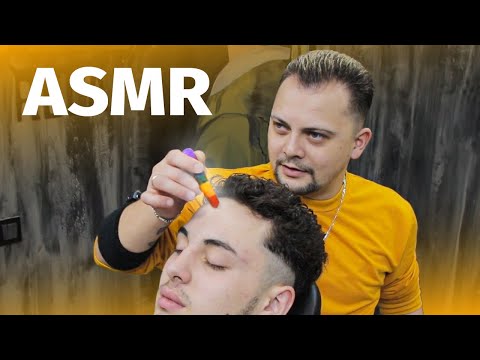 ASMR SLEEP | Spectacular Asmr Head Massage In Barber Shop (sleep fast)