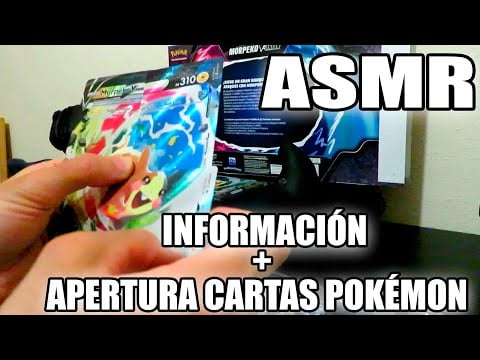 ASMR | No me he ido 🤣 + Apertura Cartas Pokemon Morpeko V + Resplandor Astral
