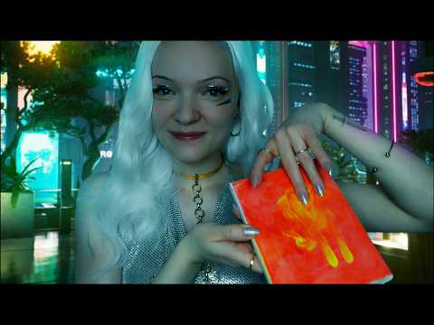 ASMR 🌐 Night City Rooftop Painting with a Friend 🎨