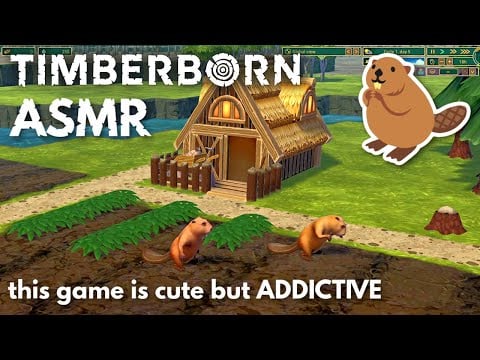 ASMR | Let's build a city for beavers in Timberborn! 🦫 Close up soft spoken