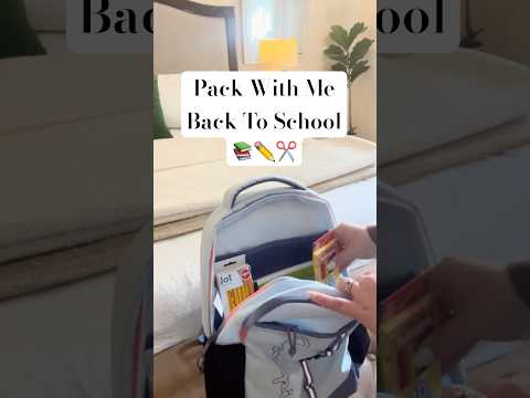 Pack With Me/Back To School  #aesthetic #organization #backtoschool #packing #asmr #packwithme