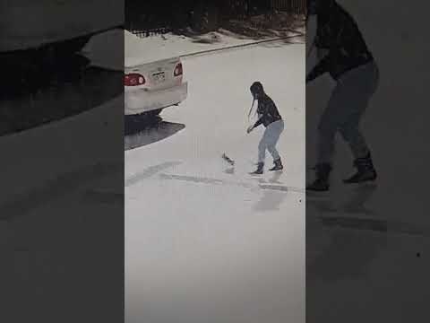 Playing sow at night#shortsfeed #viralshort #snow #everyone #denver #subscribers