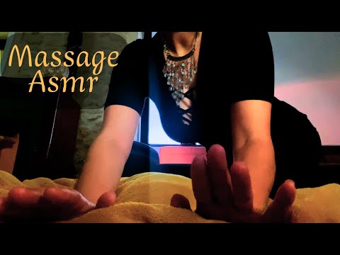 💤 ASMR MASSAGE ANTI-COURBATURES ( huile et crépitement) - détente et sommeil