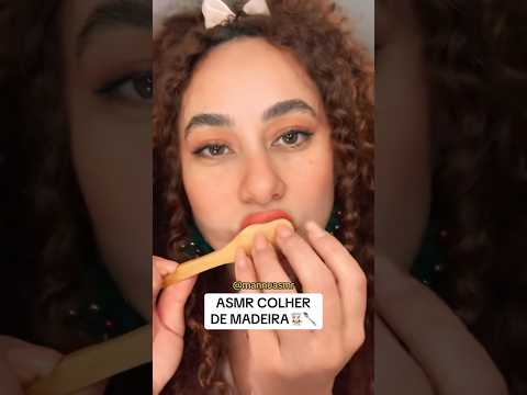 ASMR COLHER DE MADEIRA #asmr #asmrcenourinha #spoon