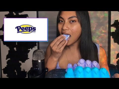 ASMR Marshmallow Peeps , Eating Chewing Sounds