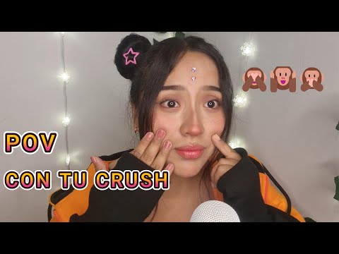 ASMR  Español // POV: encerrado con TÚ CRUSH en el BAÑO