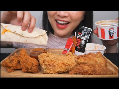 KFC *THAILAND EDITION (ASMR EATING SOUNDS) LIGHT WHISPERS | SAS-ASMR