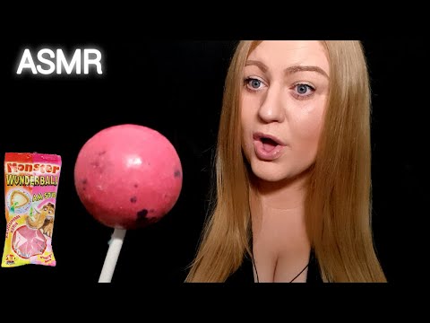 ASMR JAWBREAKER LOLLIPOP Licking Big Monster Wunderball (No talking)