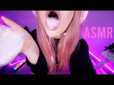 ASMR 💦🐱 CATGIRL reviews WHITE STICKY STUFF *new video on my Onlyfans*