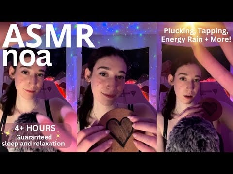 plucking, tapping, light triggers + more! | OVER 4 HOURS asmr for sleep and relaxation 💕| live #104