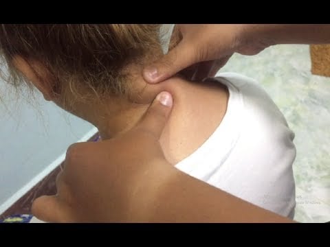 Relaxing ASMR Neck and Shoulder Massage - Chopsticks