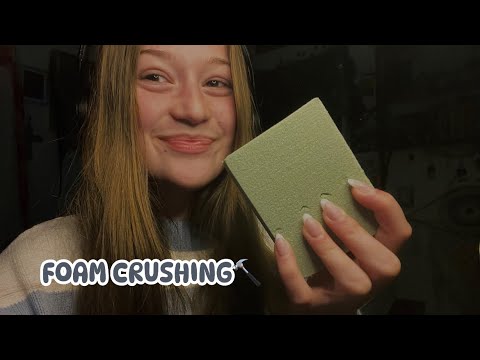 ASMR- Foam Crushing🔨