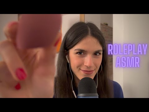 ASMR ROLEPLAY - ti trucco per un evento speciale - tanto whispering, tapping e altri triggers