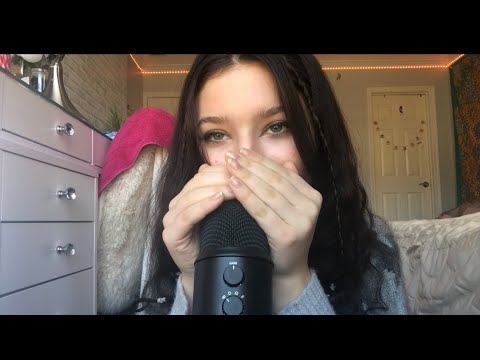 ASMR// hand movements + inaudible whispering! *tingly*