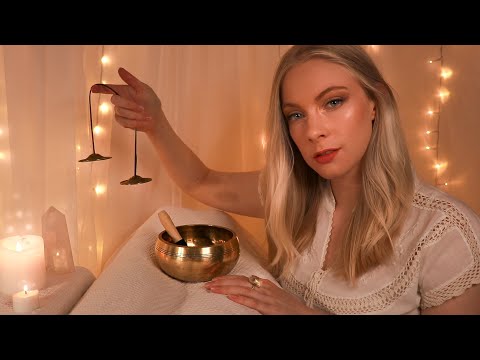 ASMR Full-Body Reiki Session For Wealth & Abundance • Singing Bowl, Crystal & Light Healing