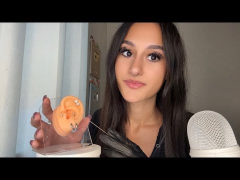 ASMR| Getting YOUR ears pierced *soft spoken* 😳