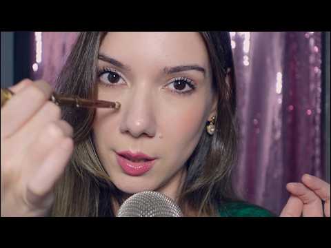 ASMR Com SUSSURROS DELICADOS + PINCEIS + Sons de BOCA GENTIS