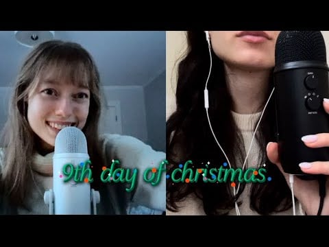 on the 9th day of christmas, i collabed with @dentedmicasmr (🇫🇷 xmas trigger words, mic scratching) 