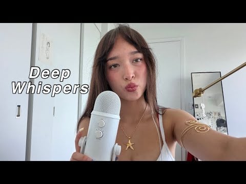 ASMR Close-Up Whisper Ramble (while tapping on an iPhone) 
